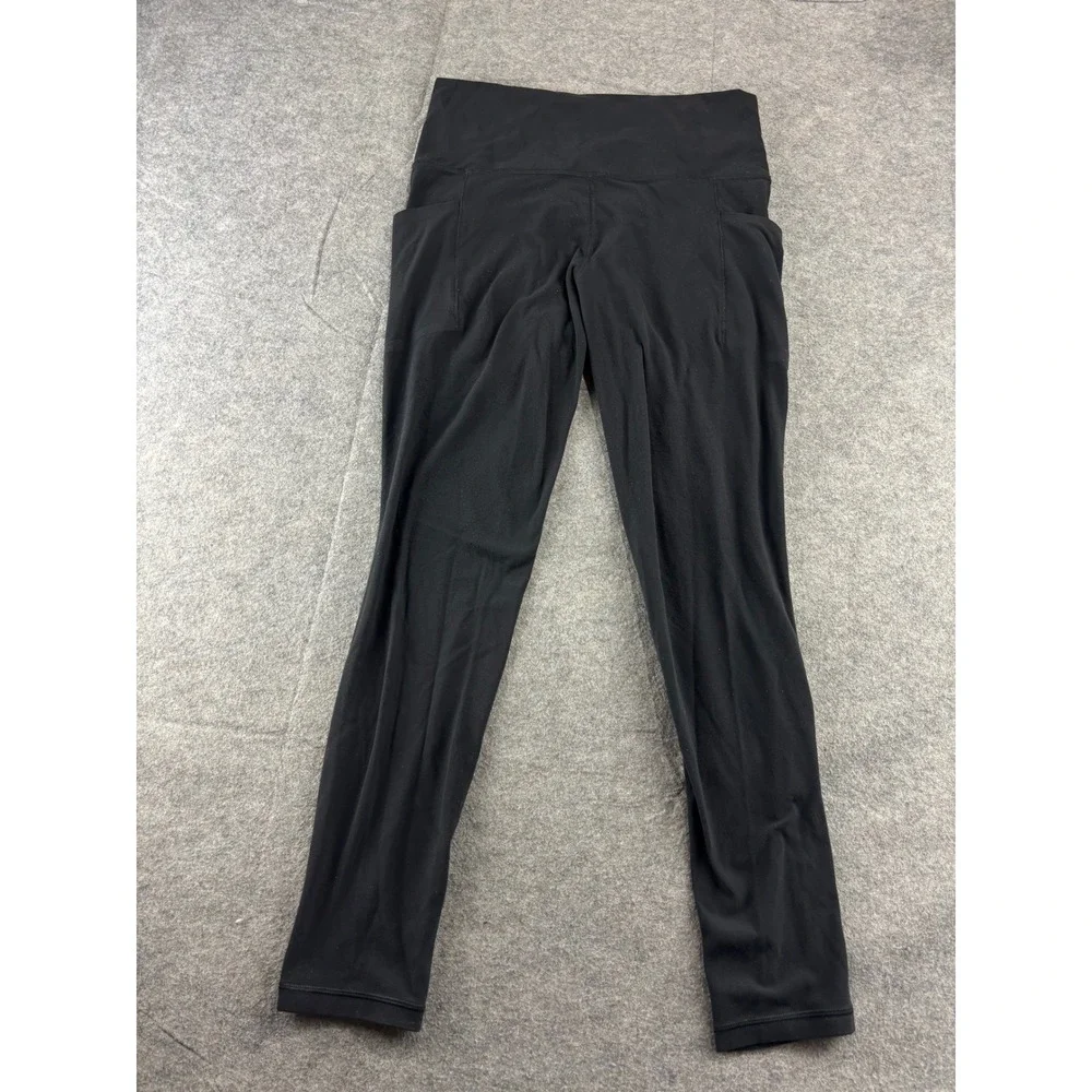Athleta Salutation Stash Pocket II Tight Black Leggings Powervita Womens M Gym